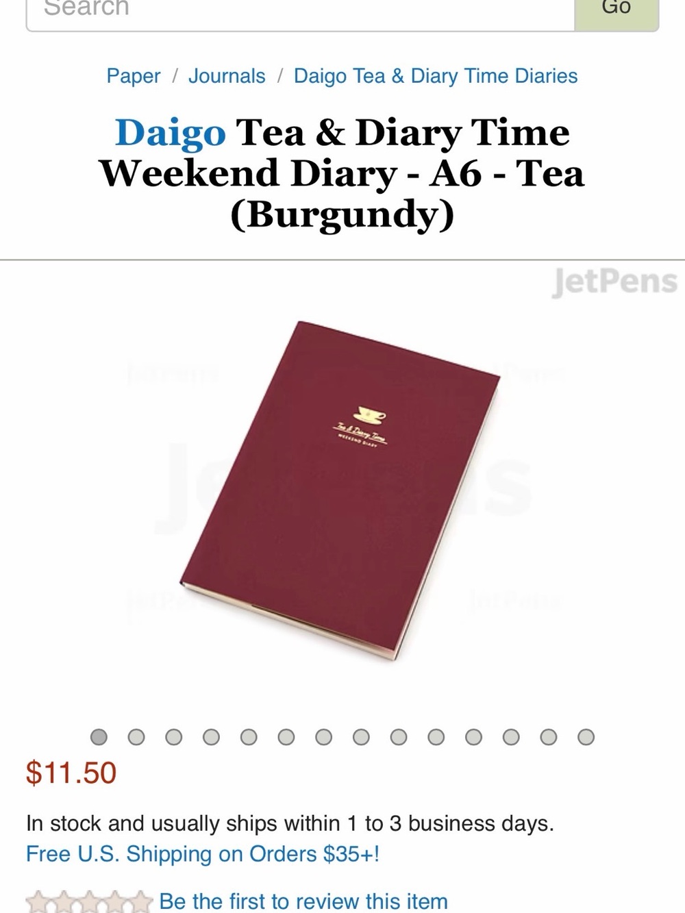 Weekend Tea & a Journal - Burgundy/Yellow - Picture 4 of 6